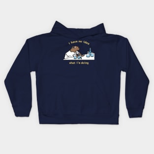 Funny Capybara says I Have No Idea What I'm Doing Kids Hoodie